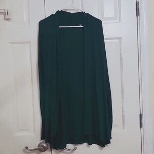 Womens Tunic forest green cardigan size medium